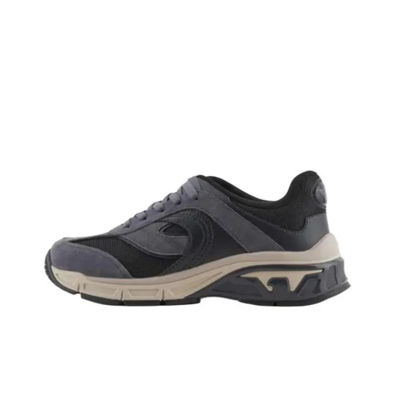 EMPORIO ARMANI Travel Business Travel Series Low Top Casual Shoes Men's Blue-0