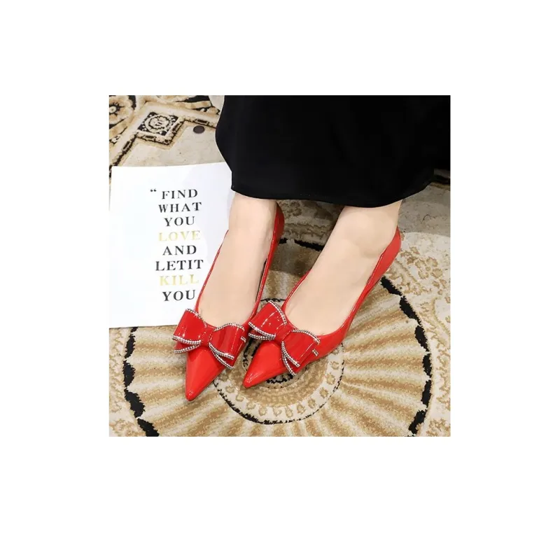 BIGTREE Chunky Heel High Heels 4.5cm Women's-1