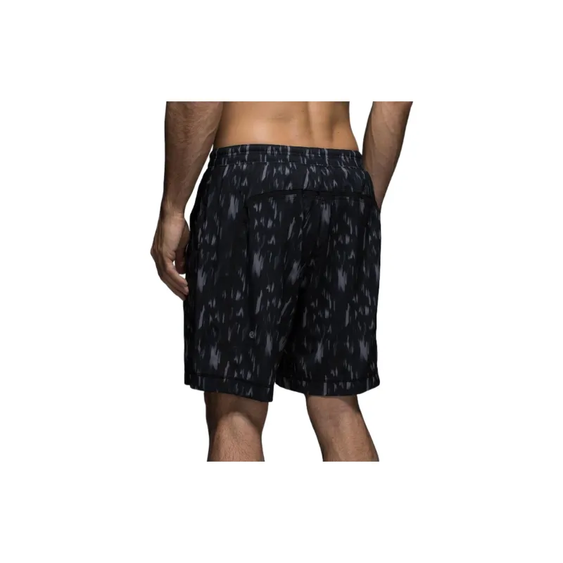 Lululemon Pace Breaker Sports Shorts Men's Black White-1