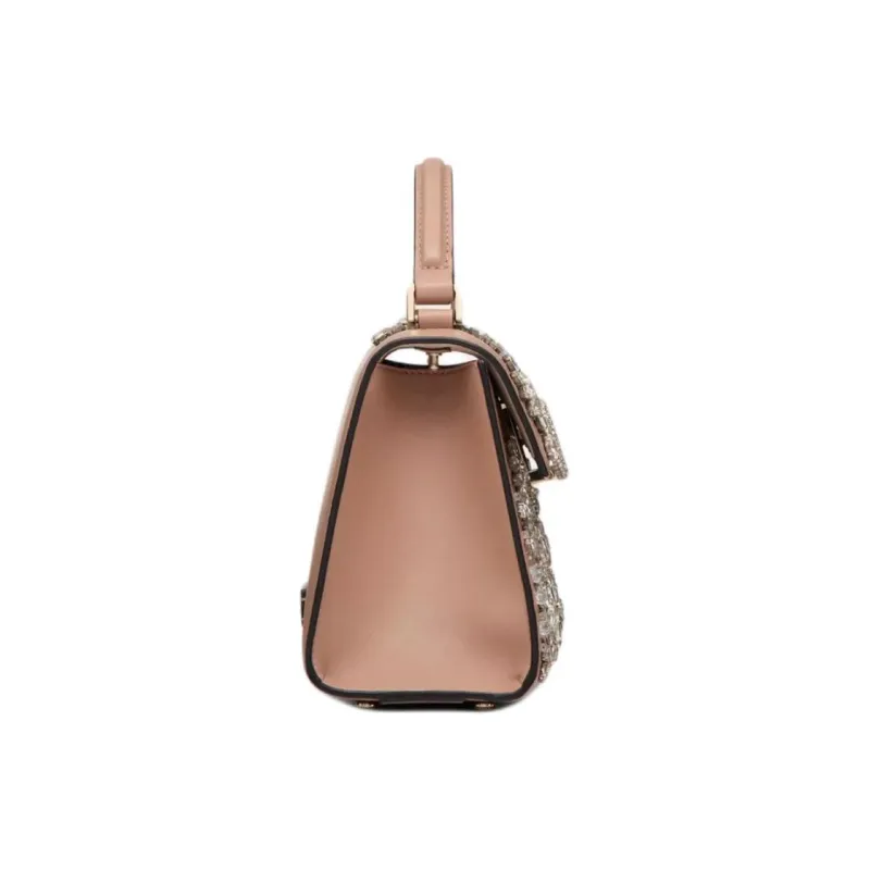 Valentino GARAVANI Embroidery Shoulder Bag, Crossbody Bag, Handbag Mini Women's Rose Cinnamon-2