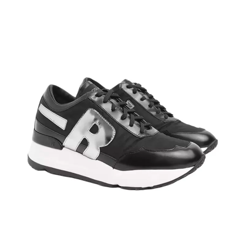 RUCOLINE R-Evolve Low-Top Casual Shoes Men's Black Silver-2