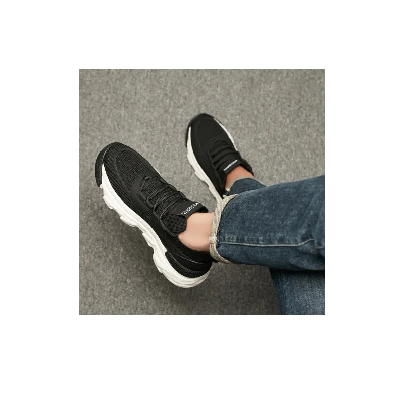 KAISER Cushioning Breathable Coverage Low Top Athletic Shoes Men's Black-7