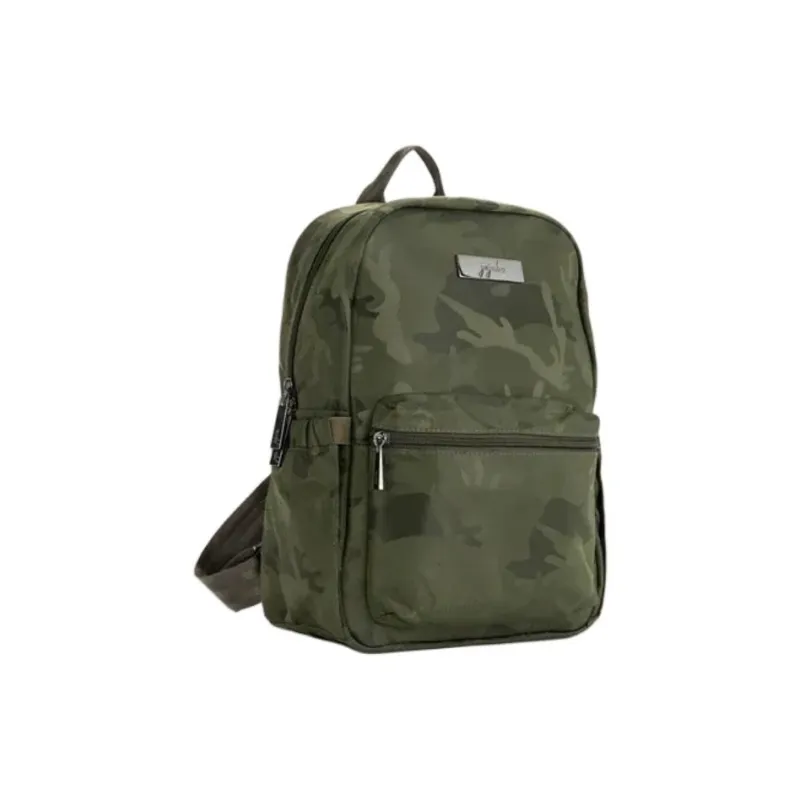JU JU BE TEFLON Three Proofings Fabric Backpack Medium Size Unisex Green/Black-1