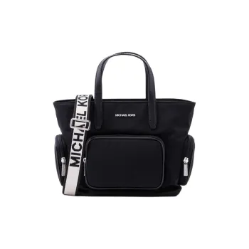 MICHAEL KORS Nylon Tote Bag Shopping Bag Shoulder Bag Crossbody Bag Handbag Small Size Women's Black