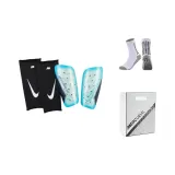 Leg Protection Plate+Soccer Socks+Shopping Bag