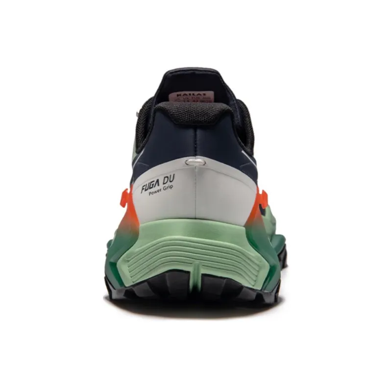 KAILAS FUGA DU Series Running Shoes Men Low Top Dark Violet Ink Black/Unbleached Original Color Midnight Blue FUGA Orange/Midnight Blue Palm Tree Leaf Unbleached Original Color-13