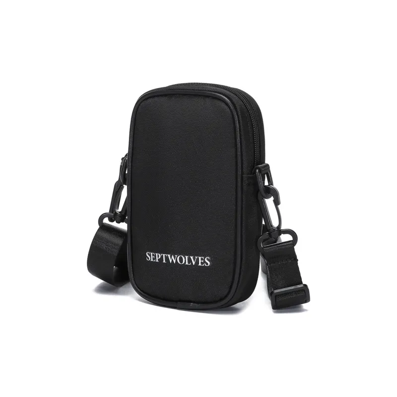 SEPTWOLVES Fabric Crossbody Bag Regular Men's Black-1