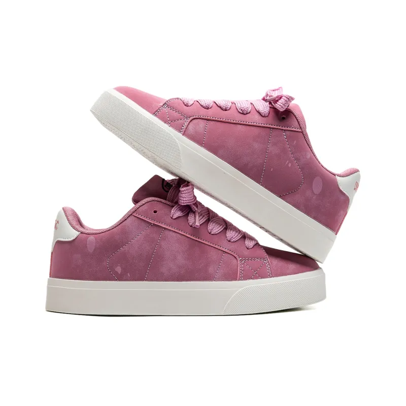 OAOQ Wear resistant And Lightweight Low Top Skateboard Shoes Unisex Dusty Pink-6