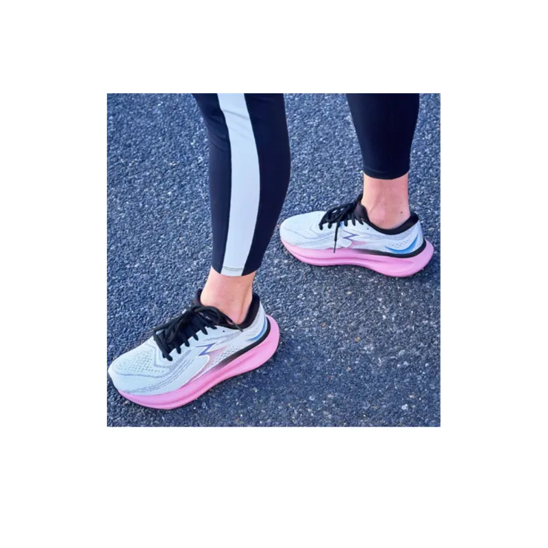 361° International Thread ELEOS Anti Slip Wear Resistant Low Top Running Shoes Women's Gray White Pink-2