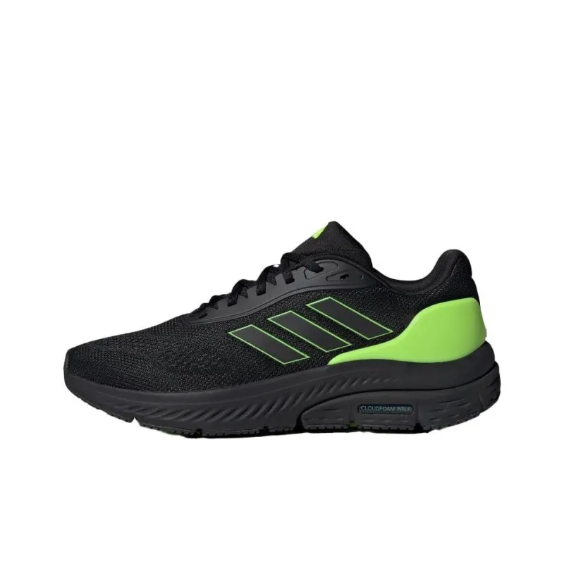 Adidas Cloudfoam Anti Slip Wear Resistant Low Top Casual Shoes Men's Black-0