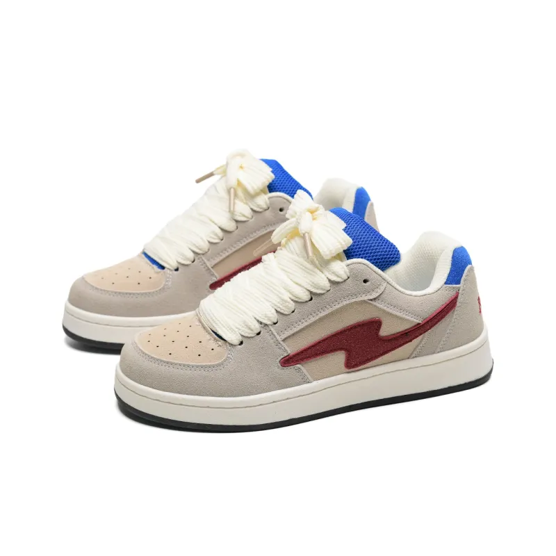 OAOQ Height Increasing Wear-Resistant Lightweight Breathable Slip-Resistant Low-Top Skateboard Shoes Unisex Box-2