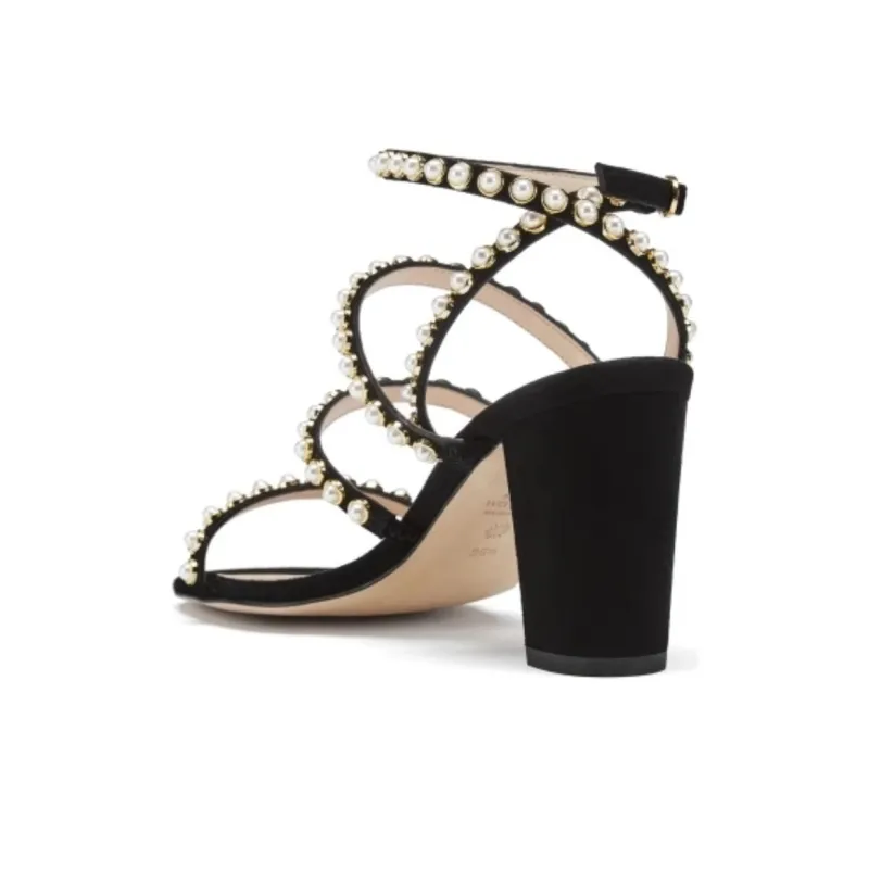 Stuart Weitzman/SW Perrine Strap Sandals 7.5cm Women's Black-2