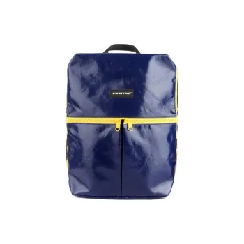 FREITAG Polyester Backpack Regular Unisex Plaid Yellow