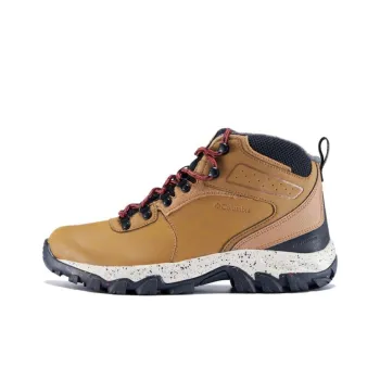 Columbia Newton Ridge Plus 2 Slip Resistant Water Resistant Mid Top Hiking Shoes Men's Camel