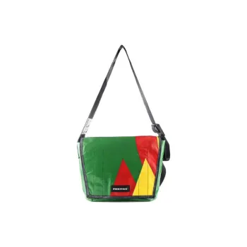 FREITAG Water-Resistant Fabric Shoulder Bag Crossbody Bag Unisex Green Multicolor Red
