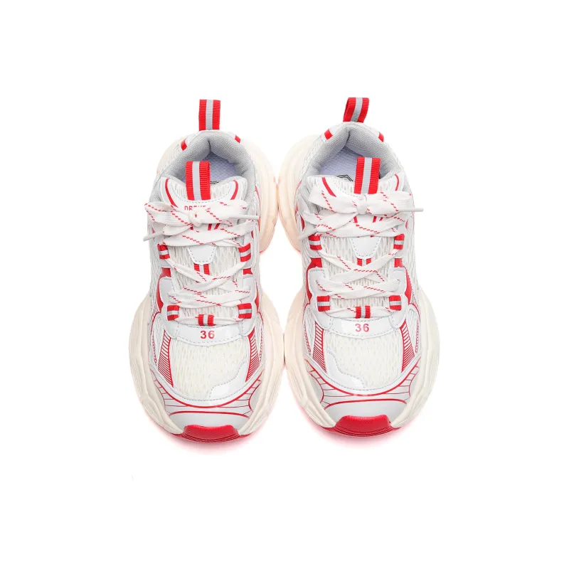 Circle Small Cushioning Anti-Slip Wear-Resistant Breathability Low-Top Chunky Sneakers Unisex Box Included-17