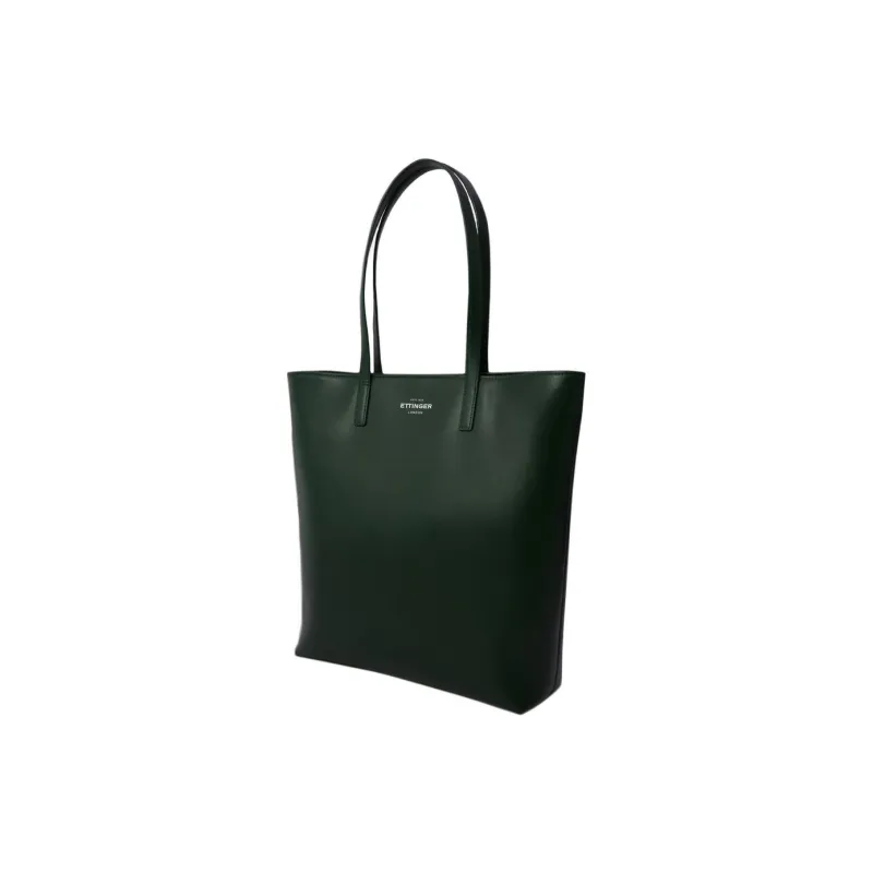 ETTINGER Cow Leather Tote Bag, Shopping Bag, Shoulder Bag, Handbag Women's Forest Green-1