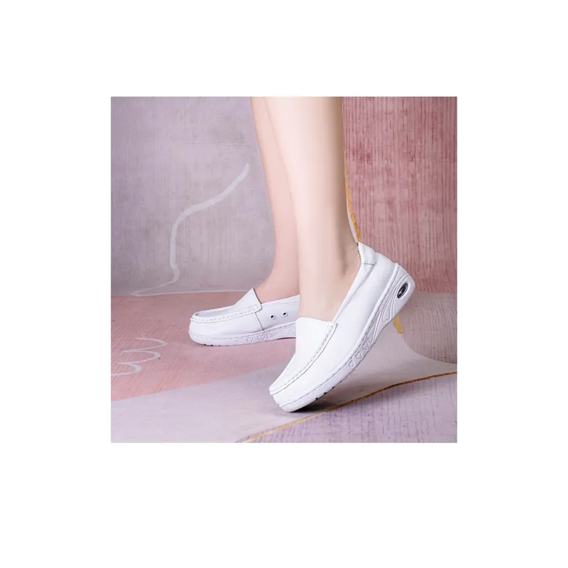 Cherry Blossoms Loafers Women's White-6