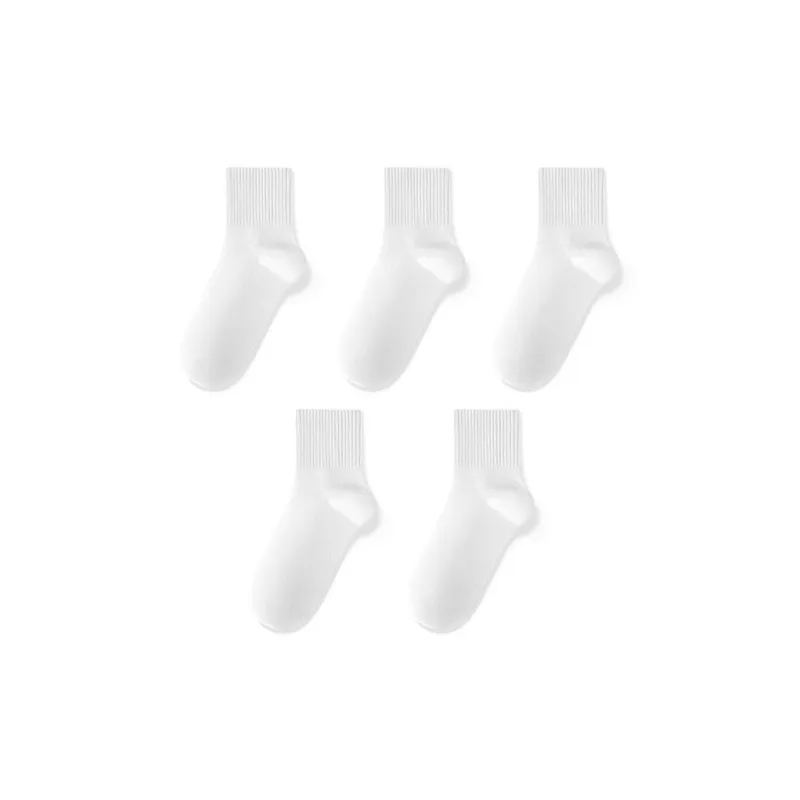 LUCKMEEY Mid Calf Socks Men's 5 Pack-0