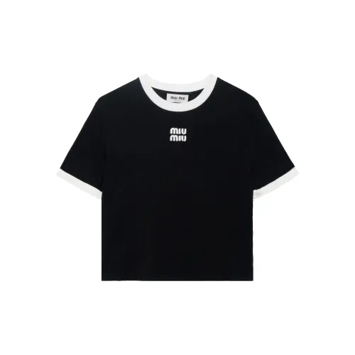 MIU MIU T-Shirts Women's Black