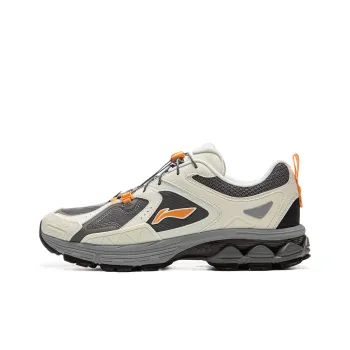 LiNing Support 2.0 Trail V2 Support Wear Resistant Slip Resistant Low Top Running Shoes Men's Khaki White