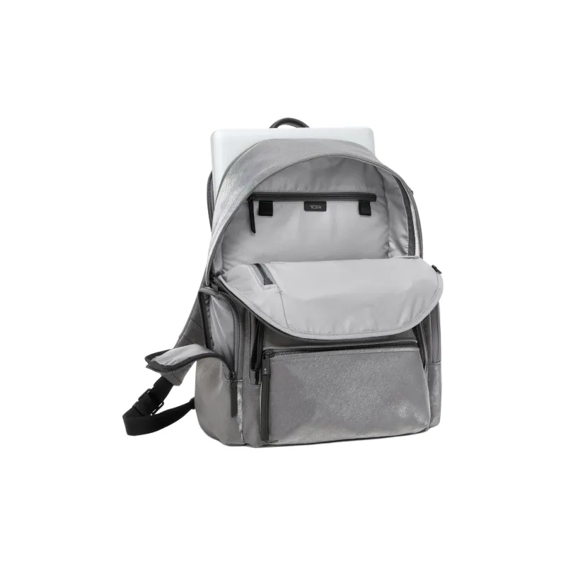 TUMI Fabric Backpack Women's Silver Gray-3