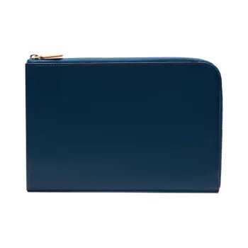 ETTINGER Leather Wallet Large Size Unisex Gasoline Blue