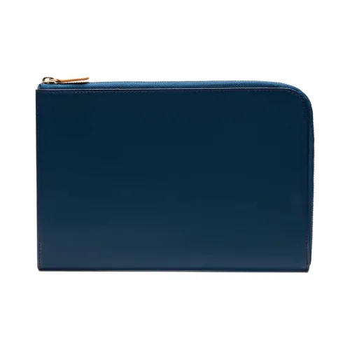 ETTINGER Leather Wallet Large Size Unisex Gasoline Blue