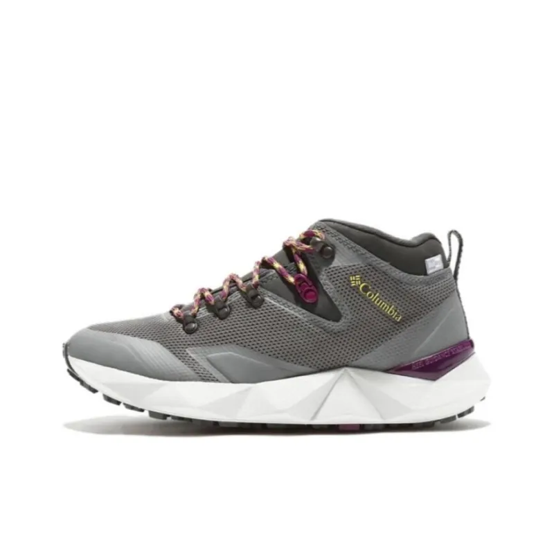 Columbia Sportswear Wear resistant And Waterproof Mid Top Hiking Shoes Women's Gray-0