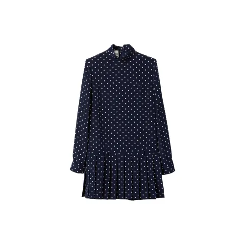 MIU MIU Long-Sleeved Dresses Women's Blue