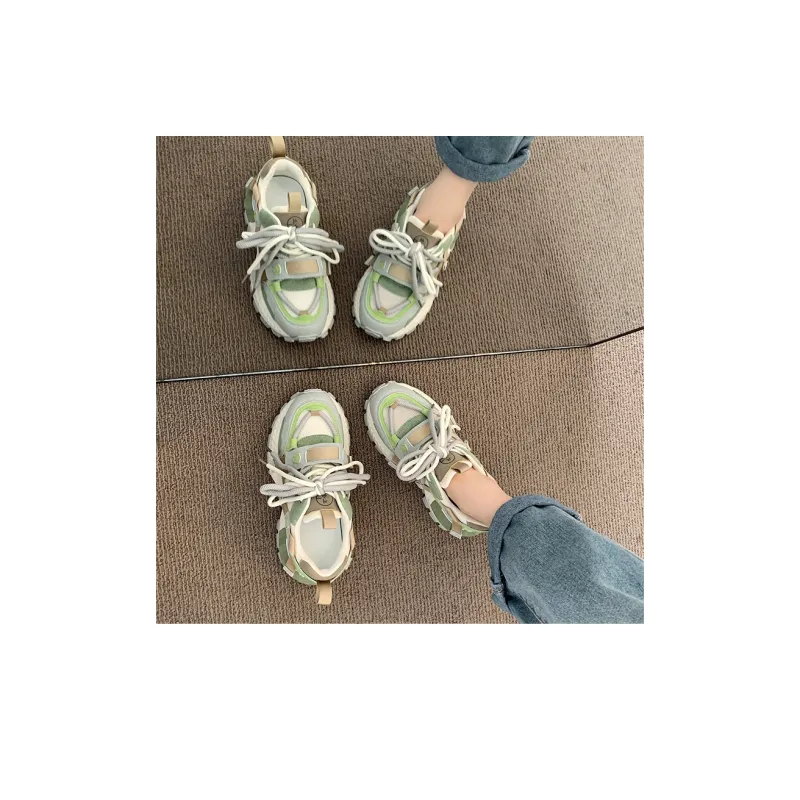 LXVB Slip-Resistant Breathable Low-Top Chunky Sneakers Women's-13