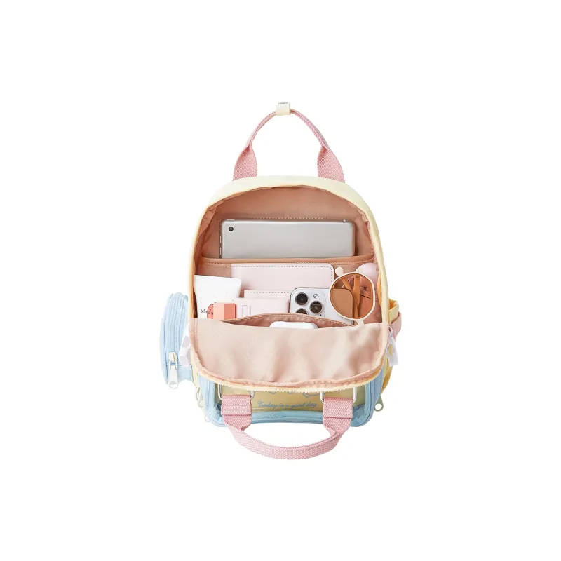 Miffy Fabric With PVC Backpack Regular Women's Yellow/White-4