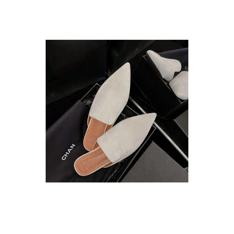 AIQINISHA TPR Sole Slip Resistant Wrap toe Slippers Women's-7