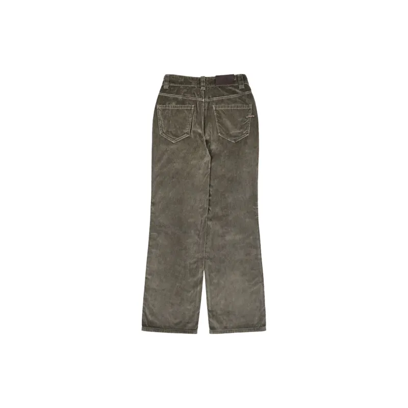FAIRFAFO Jeans Women's Gray Coffee-1