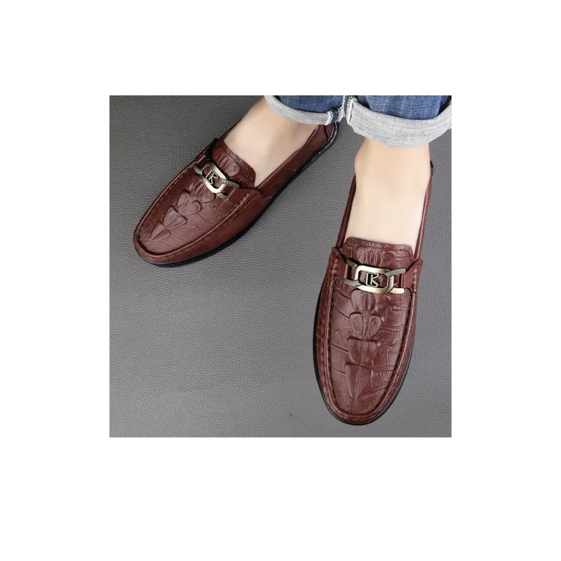 CKVUSAMG Gommino Loafers Unisex Black/Burgundy/Scarlet-10