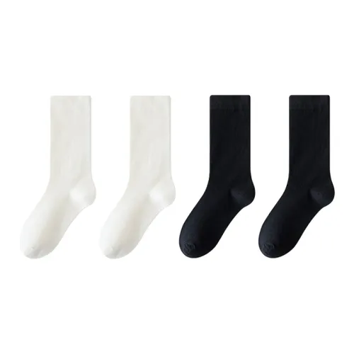 Mulong Family Mid Calf Socks Women's 4 Pack