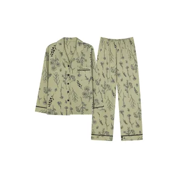Follow The United States Pajama Set Women's Green