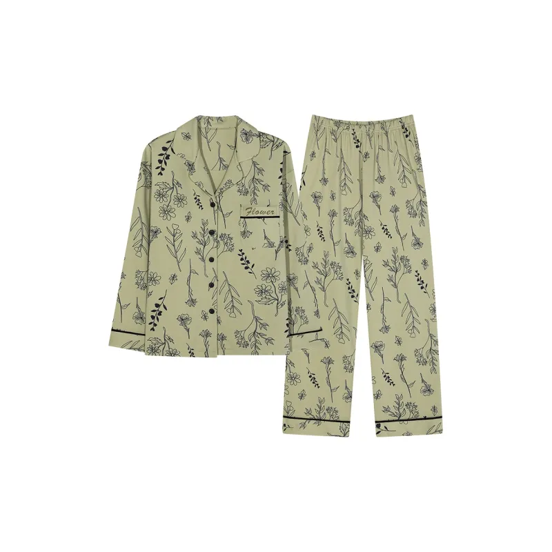 Follow The United States Pajama Set Women's Green-0