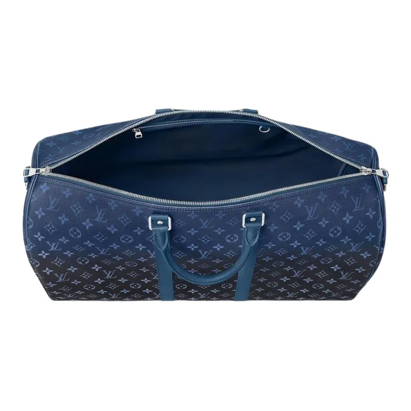 LOUIS VUITTON Keepall Leather Trim Monkey Bag Travel Bag Men's-1