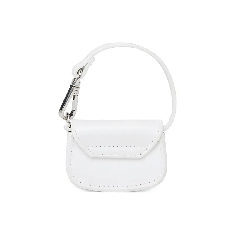 DIESEL Cow Leather 1DR Bag Crossbody Bag Shoulder Bag Mini Women's White-1