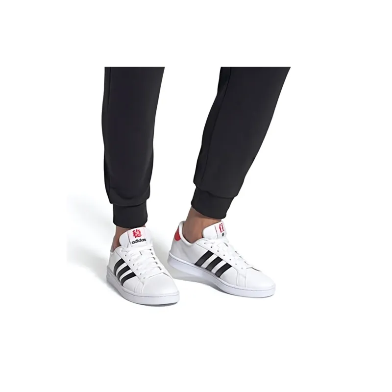 Adidas Neo Grand Court 'White Black Red'-4