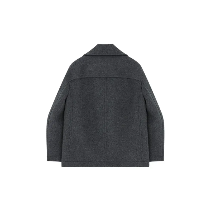 WE11DONE FW24 Coat Women's Charcoal Gray-1
