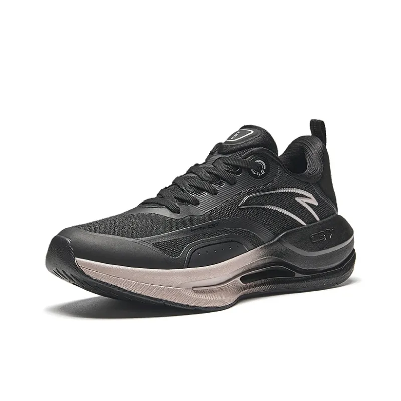 Anta Running Collection Anti Slip Wear Resistant Low Top Casual Running Shoes Women's Black Pink-1