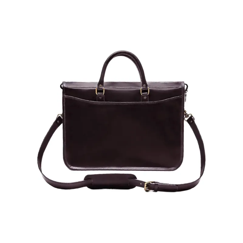ETTINGER Mahler Leather Briefcase, Shoulder Bag, Crossbody Bag, Handbag Unisex Black Umber-2