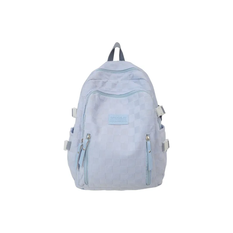 BAODIDAISHU Corduroy/Nylon Backpack Laptop Bag Backpack Women's Ecru/Black/Khaki/Blue-8