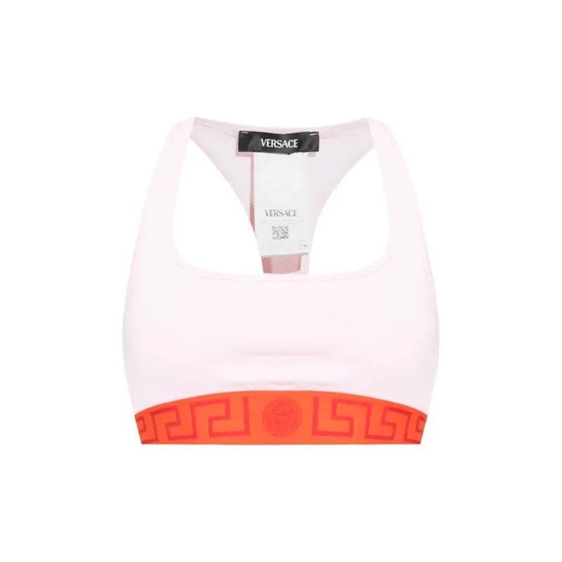 VERSACE Greca Border Scoop Neck Triangle Bra-0