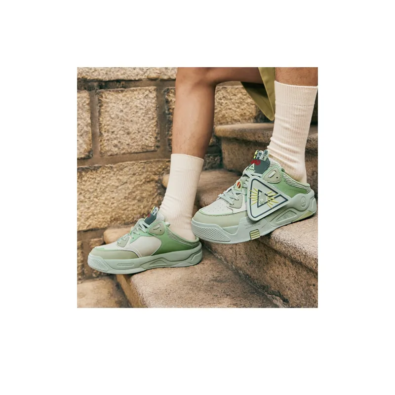 PEAK Skateboard Shoes Men Low Top Bean Sprout Green-9