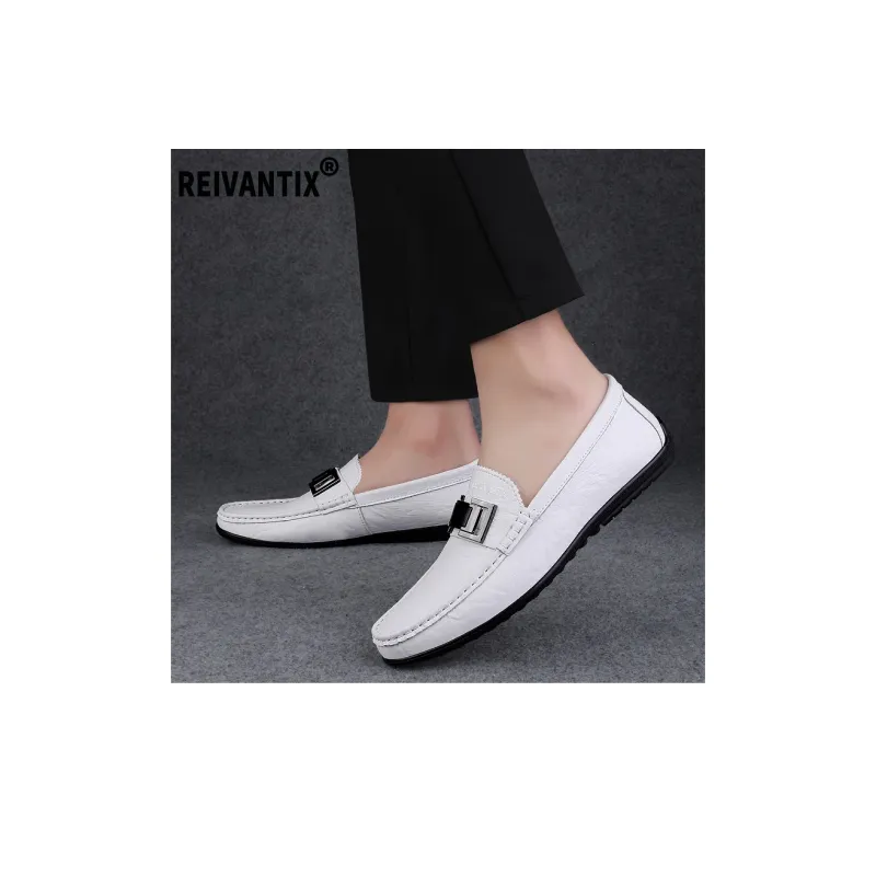 Reivantix Loafers Men White-1