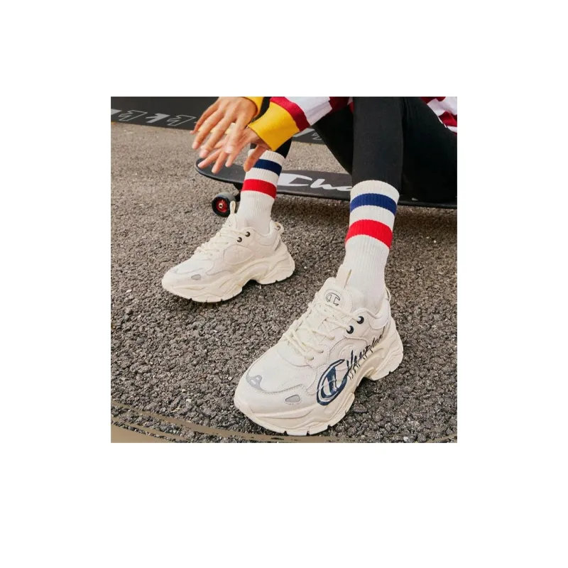 Champion Champ 19 Street Low Top Chunky Sneakers Women's Beige-5
