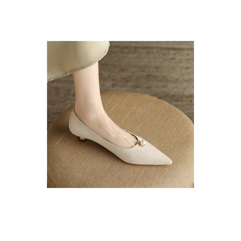 Safiya Chunky Heel High Heels 4cm Women's-12